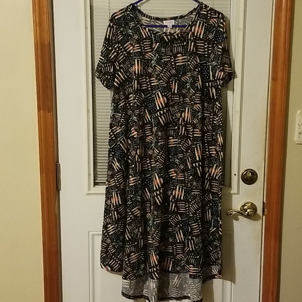 LulaRoe Dress with pocket American Flag Patriotic